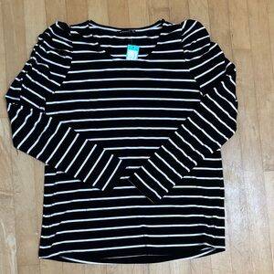 Staccato Monochrome Striped Long Sleeve Tee